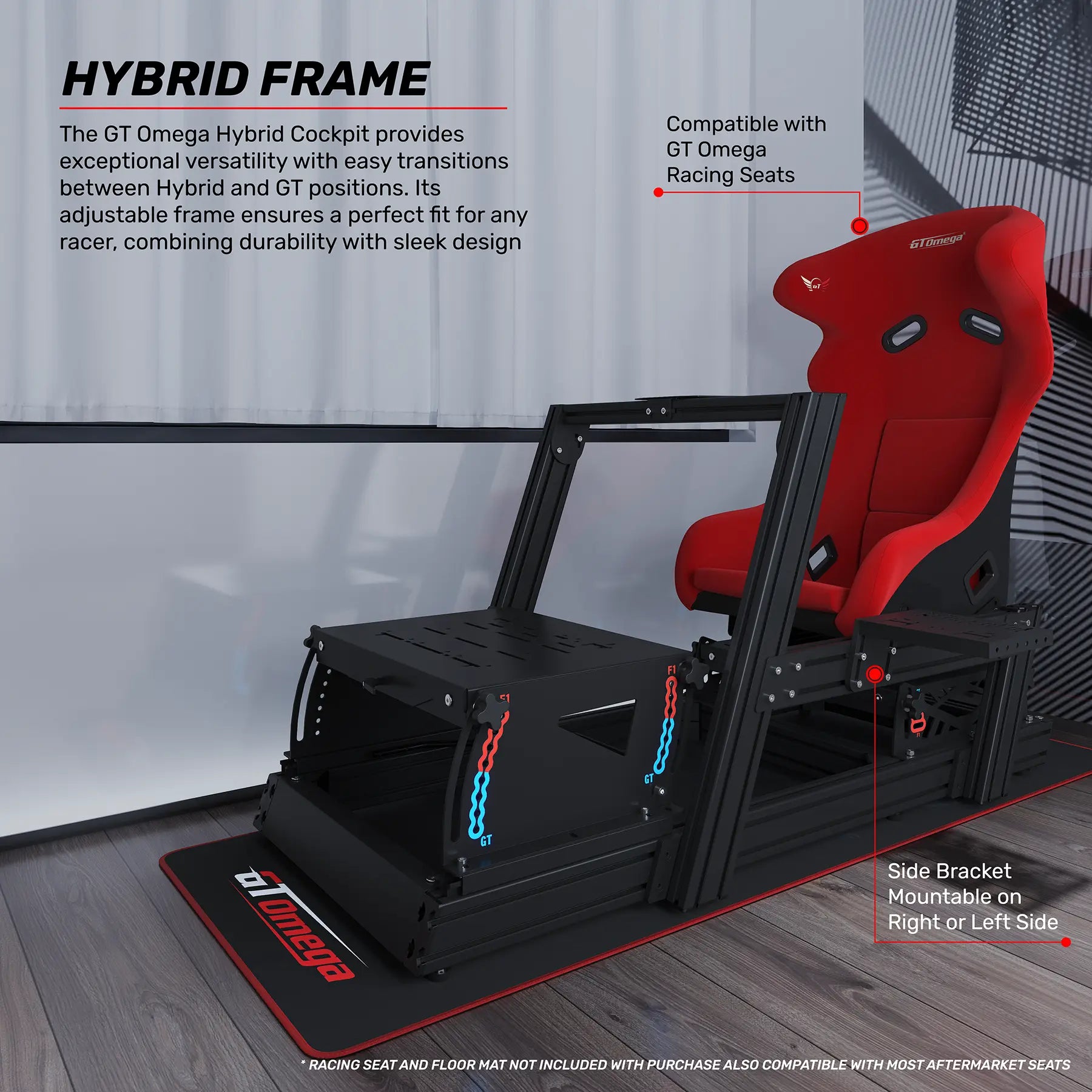 Omega Sim Racing HYBRID Aluminium Profile Cockpit for Sim Racing | GT Omega – GT OMEGA ...