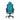 Teal Fabric Zephyr gaming chair front