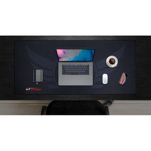 Extra Large GT Omega Desk Mat Black Trim top down